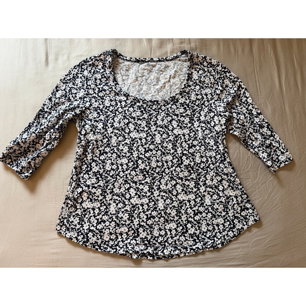 Lane Bryant Floral Scoop-Neck Swing Tee Plus Size 14/16